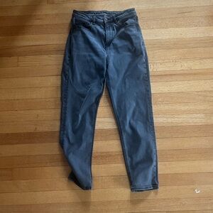 Black straight leg jeans